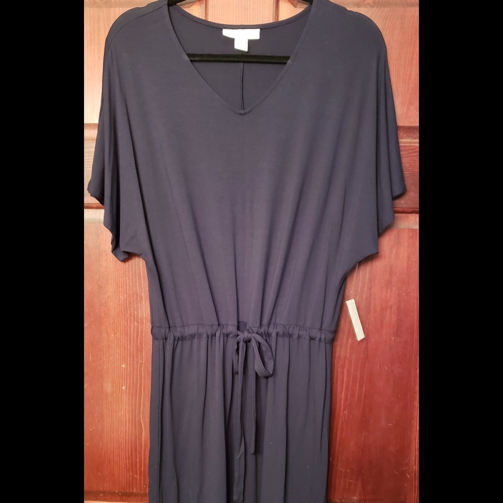 Navy Coldwater Creek t-shirt dress